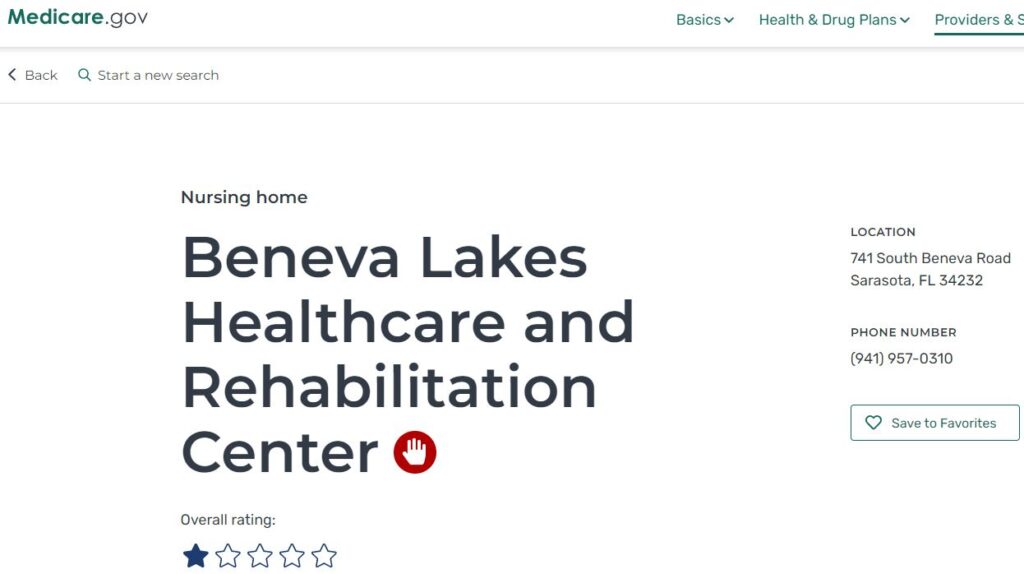 Beneva Lakes Healthcare abuse complaints