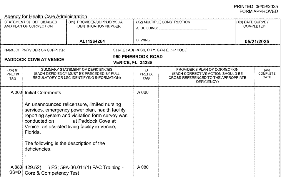 Paddock Cove at Venice reviews complaints lawsuits
