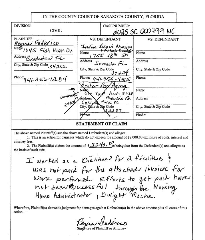 Indian Beach Nursing Lawsuits
