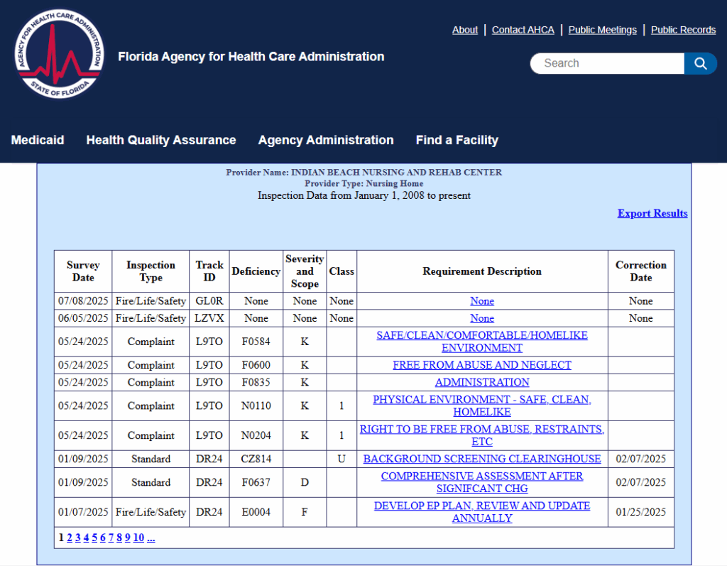 Indian Beach Nursing home lawsuits
