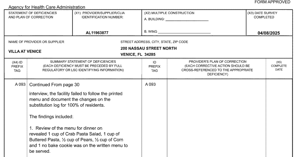 Villa at Venice complaints reviews lawsuits