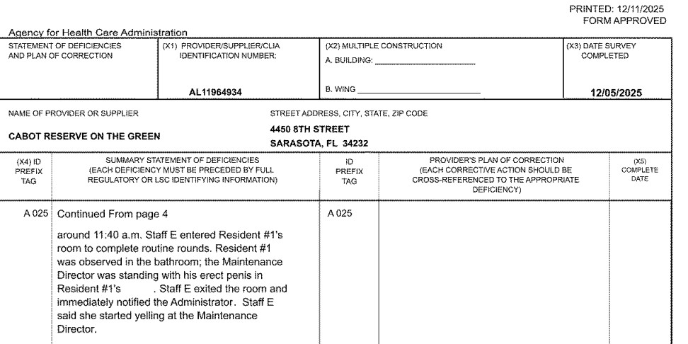 Cabot Reserve on the Green abuse lawsuits